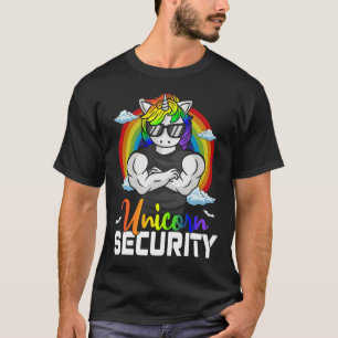 Halloween Costume Unicorn Security Matching Family T-Shirt