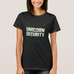 Halloween Costume Unicorn Security Vater Mama Daug T-Shirt