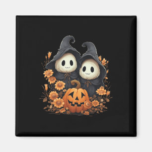 Halloween Costume Vintager Blumenghost Pumpkin Spa Magnet