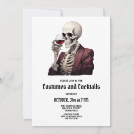 Halloween Costumes & Cocktails Party Einladung