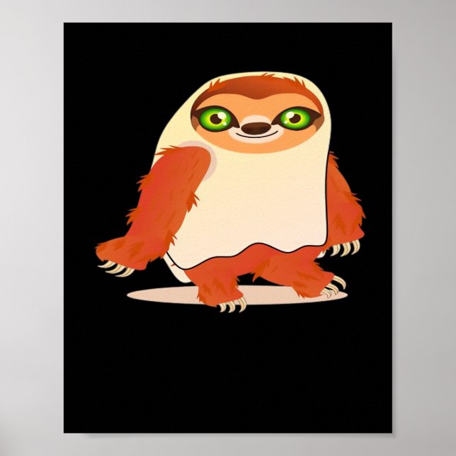Halloween costumes sloth Oversized T-Shirt Poster (Vorne)