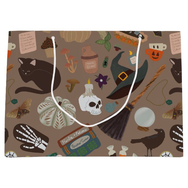 Halloween Cotattcore Große Geschenktüte (Vorderseite)
