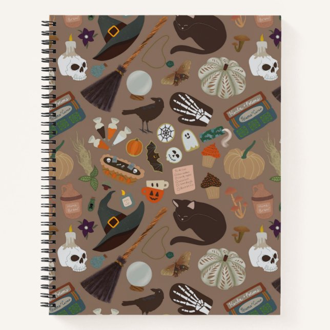Halloween Cotattcore Notizbuch (Vorderseite)