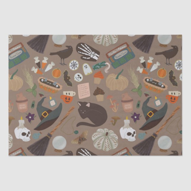 Halloween Cotattcore Seidenpapier (Vorderseite)