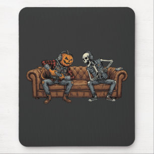Halloween-Couch-Co-Op-Gaming-Duo Mousepad
