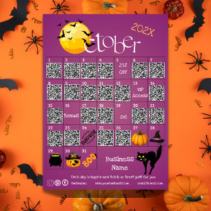 Halloween Countdown Advent Kalender Business-Angeb Flyer