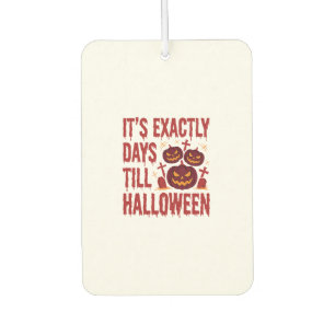 Halloween Countdown Kürbisse Friedhof Horror-Typo Autolufterfrischer