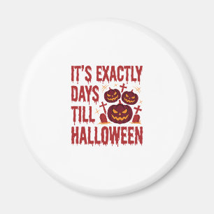 Halloween Countdown Kürbisse Friedhof Horror-Typo Magnet