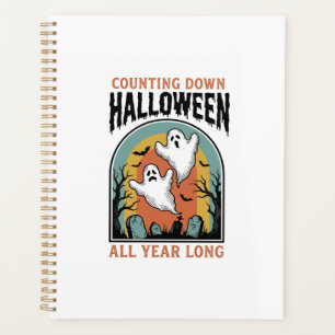 Halloween-Countdown-Shirt Vintage-Friedhofs-Grafik Planer