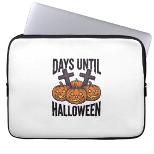 Halloween-Countdown-Shirt Vintage-Kürbis-Design_1 Laptopschutzhülle