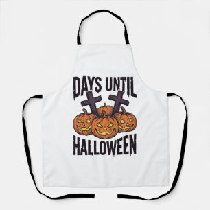 Halloween-Countdown-Shirt Vintage-Kürbis-Design_1 Schürze