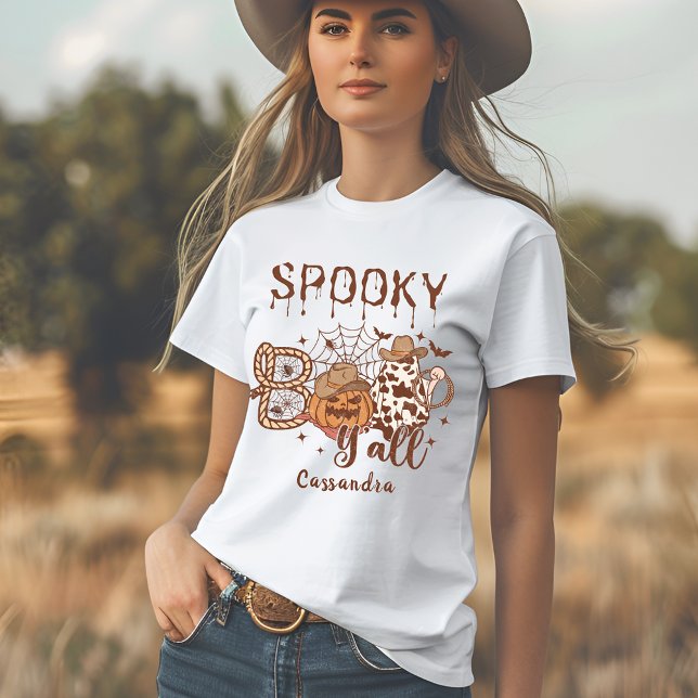 Halloween Country Western Spooky T-Shirt (Von Creator hochgeladen)