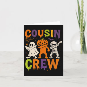 Halloween Cousin Crew 2025 Kinder Matching Cousins Karte