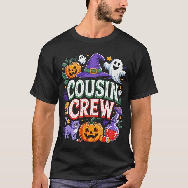 Halloween Cousin Crew Boo Pumpkin for Kid Girl Boy T-Shirt (Vorderseite)