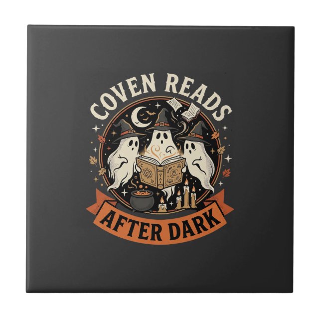 Halloween Coven Leser Nacht Fliese (Vorderseite)