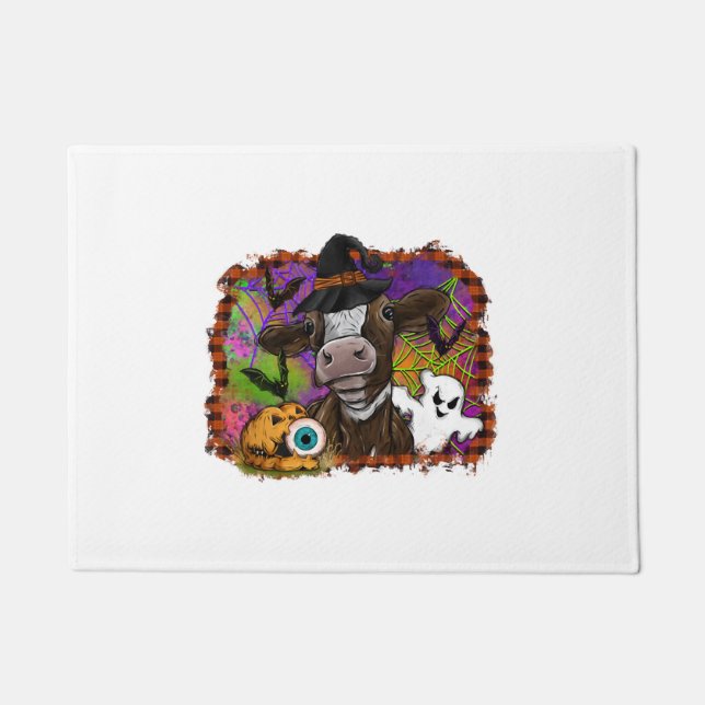 Halloween Cow Fußmatte (Vorderseite)