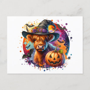 Halloween Cow Postkarte