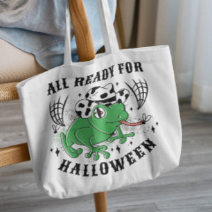 Halloween Cowboy Frosch Tragetasche