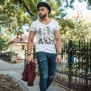 HALLOWEEN COWBOY SKELETONS TANZEN   WILD WEST T-Shirt