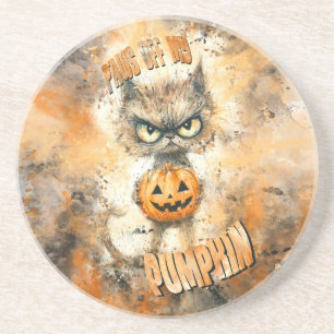 Halloween Cranky with Pumpkin Getränkeuntersetzer