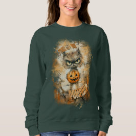 Halloween Cranky with Pumpkin Sweatshirt