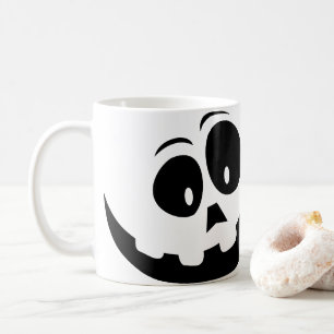 Halloween Crazy Ghost Face Kaffeetasse