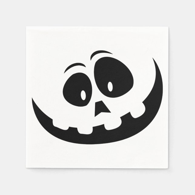 Halloween Crazy Ghost Face Serviette (Vorderseite)