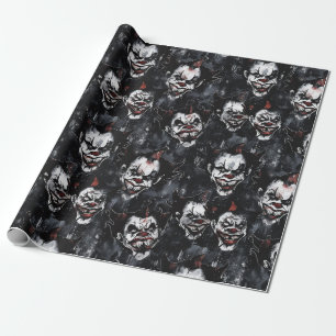 Halloween Creepy Clown Spooky Season Geschenkpapier