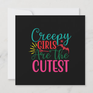 Halloween Creepy Girls Are The Cutest Birthday Einladung