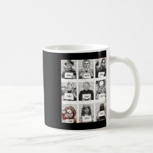 Halloween Creepy Legends Killer Mugshots Horror Fa Kaffeetasse