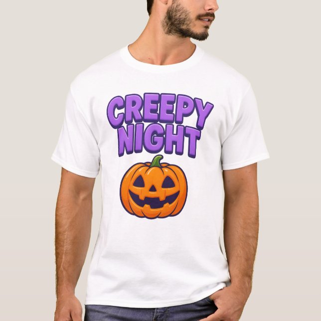 Halloween Creepy Night Clothes Niedlich Unisex T-Shirt (Vorderseite)