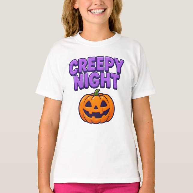 Halloween Creepy Night Clothes Niedlich Unisex T-Shirt (Vorderseite)