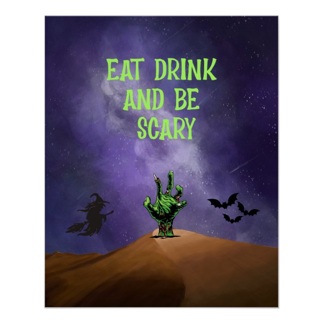 Halloween Creepy Poster Display (Vorderseite)