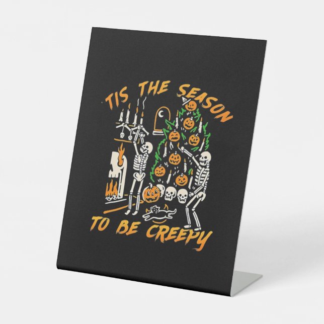 Halloween Creepy Season The Season To Be Creepy Sockelschild (Vorderseite)