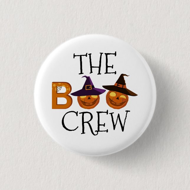 Halloween-Crew-Illustration Button (Vorderseite)