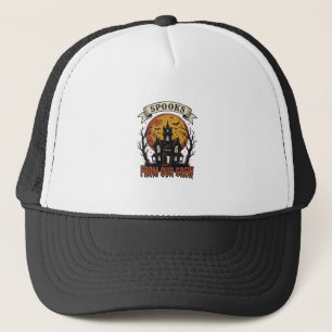 Halloween-Crew-Shirt Vintage-Design eines verlasse Truckerkappe