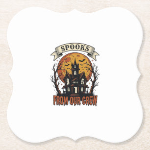 Halloween-Crew-Shirt Vintage-Design eines verlasse Untersetzer