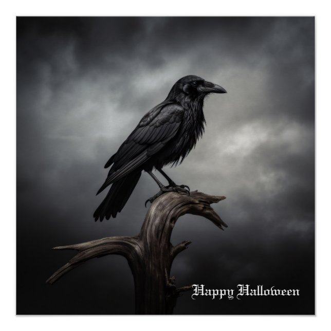 Halloween Crow Poster (Vorderseite)