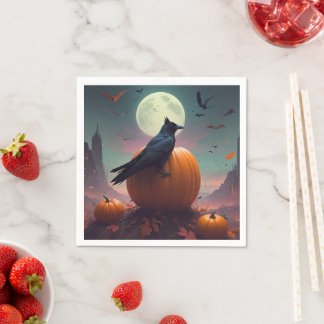 Halloween Crow Serviette