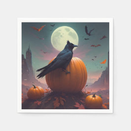 Halloween Crow Serviette