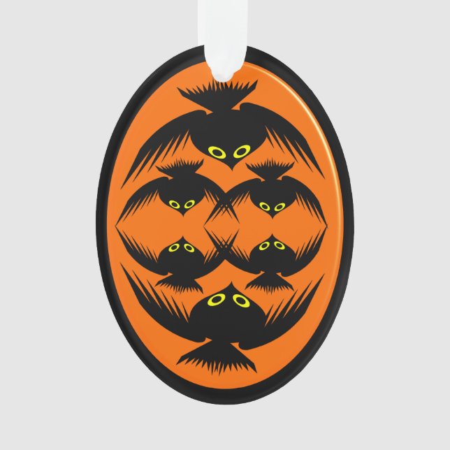 Halloween Crows Acrylic Ornament (Vorderseite)