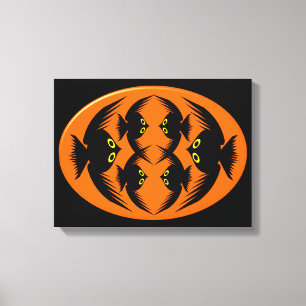 Halloween Crows Canvas Print Leinwanddruck