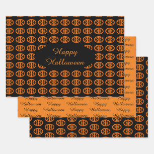 Halloween Crows Custom Gift Wrap Set Geschenkpapier Set