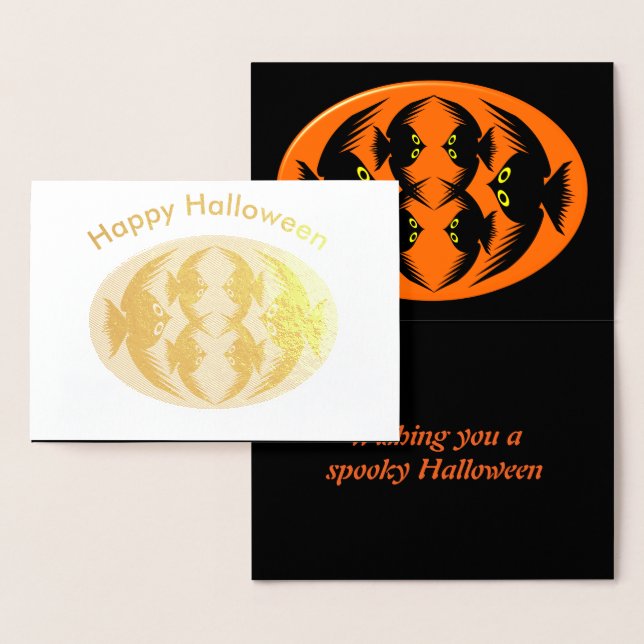 Halloween Crows Foil Card Folienkarte (Anzeige)