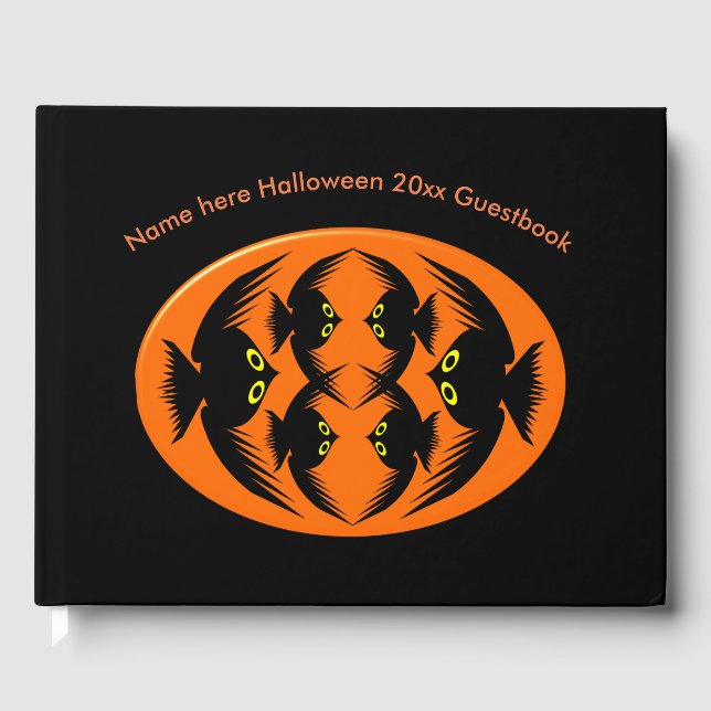 Halloween Crows Guestbook Gästebuch (Vorderseite)
