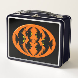 Halloween Crows Metal Lunchbox