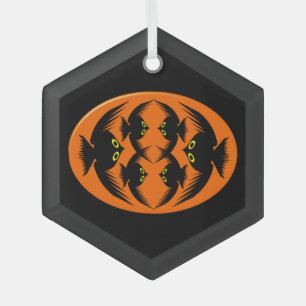 Halloween Crows Ornament Aus Glas