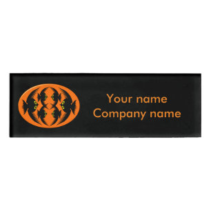 Halloween Crows Personalisiert Name Tag Namenschild