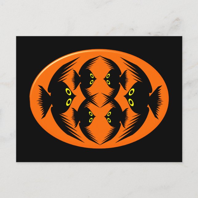Halloween Crows Postcard Postkarte (Vorderseite)