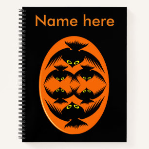 Halloween Crows Spiral Notebook Notizbuch